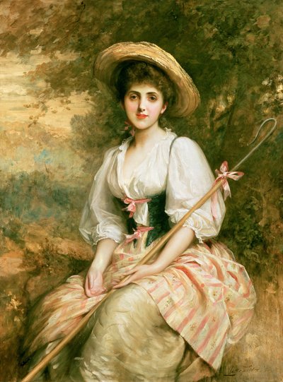 Mrs. Stuart M. Samuel as Phyllida, The Shepherdess by Samuel Luke Fildes